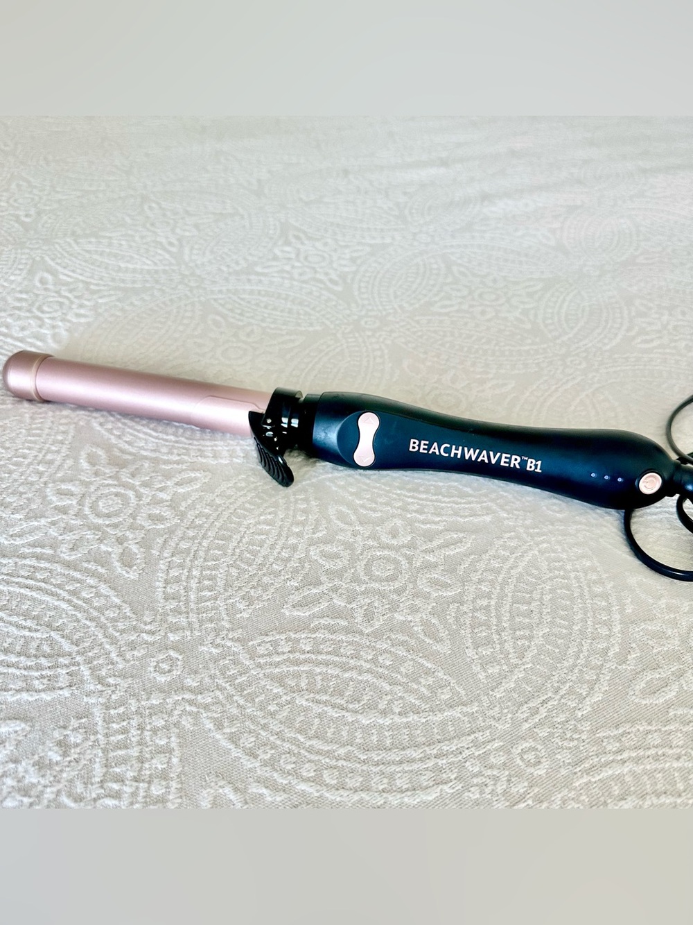 Beachwaver B1 Automatic Rotating Curling Iron 1 Inch Spinning Wand Midnight Rose